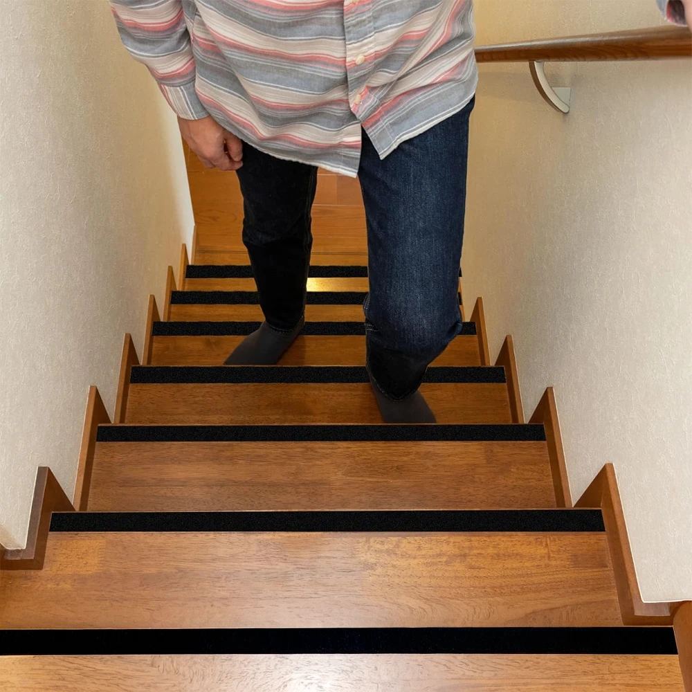4. Fully Black Anti-Slip Tape Installed on Stairs.webp